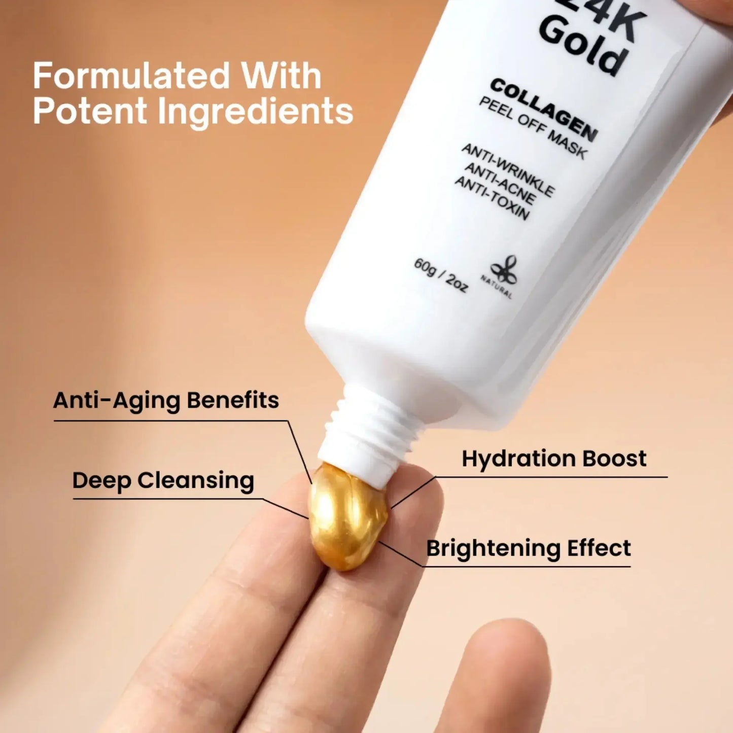 Ammuri Beauty 24K Gold Peel Off Mask for Radiant Skin-4