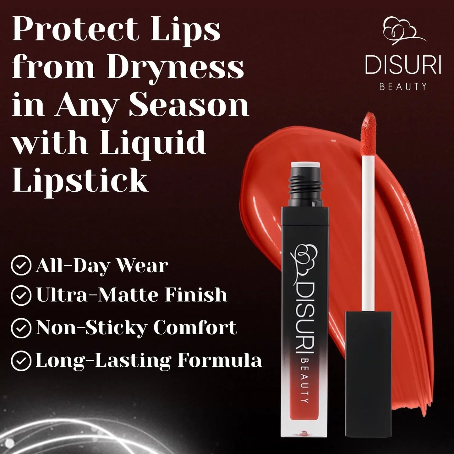 DISURI Beauty Liquid Lipstick - Seductive-3